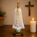 Imagem Nossa Senhora De Fátima 50cm de Resina C/ Coroa - Decoração com Fé®