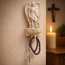 Porta Água Benta São Miguel Arcanjo + Terço Perolado®