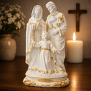 Imagem Sagrada Família Perolada 30cm - Decoração com Fé®