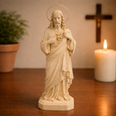 Imagem Sagrado Coração de Jesus 32cm Resina C/ Auréola - Decoração com Fé®