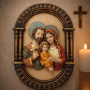 Adorno de Parede Sagrada Família 25cm - Proteção no Lar®