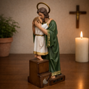 Imagem São José e Menino Jesus 20cm Resina - Decoração com Fé®