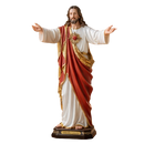 Imagem Sagrado Coração de Jesus de Braços Abertos em Resina 40cm - Decoração com Fé®