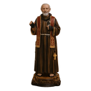 Imagem São Padre Pio 20cm Resina - Decoração com Fé®
