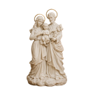 Imagem Sagrada Família 20cm em Resina C/ Auréola - Decoração com Fé®