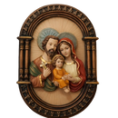 Adorno de Parede Sagrada Família 25cm - Proteção no Lar®