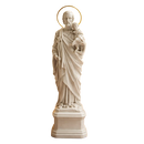 Imagem São José 18cm Pó de Mármore C/ Auréola - Decoração com Fé®