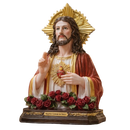 Imagem Busto Sagrado Coração de Jesus 25cm Resina - Decoração com Fé®