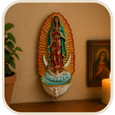 Porta Água Benta Nossa Senhora de Guadalupe em Resina®