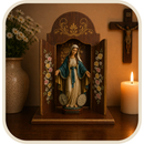 Kit Capela + Imagem Nossa Senhora das Graças com Medalha 20cm®