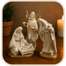 Presépio Sagrado Dourado 4 Peças®