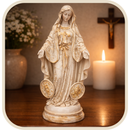 Imagem Nossa Senhora das Graças com Medalhas 30cm em Resina - Decoração com Fé®