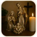 Presépio Sagrada Família Marmorizado 20cm®