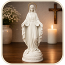 Imagem Nossa Senhora das Graças em Resina com Auréola 20cm - Decoração com Fé®