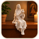 Imagem Sagrado Coração de Jesus 15cm - Borda Santa ®