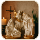 Presépio Sagrado Dourado 4 Peças®