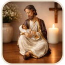 Imagem São José Sentado 20cm - Decoração com Fé®