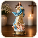 Imagem Nossa Senhora da Imaculada Conceição em Resina 20cm - Decoração com Fé®