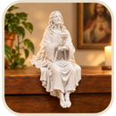 Imagem Jesus Cristo com Cálice 15cm - Borda Santa ®