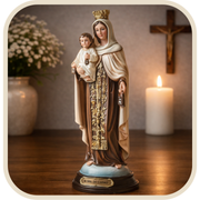 Imagem Nossa Senhora do Carmo em Resina 20cm