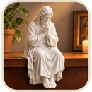 Imagem Jesus Cristo em Oração 15cm - Borda Santa ®