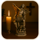 Imagem São Miguel Marmorizado 30cm - Decoração com Fé®