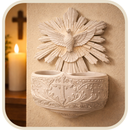 Porta Água Benta Espiríto Santo Detalhado®