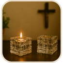 Kit 2 Suportes de Velas Feitos em Vidro - Chamas da Alma®