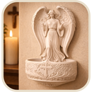 Porta Água Benta Anjo da Guarda Detalhado®