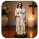 Imagem Nossa Senhora Grávida 20cm em Resina - Decoração com Fé®
