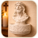 Porta Água Benta Jesus Misericordioso Detalhado®