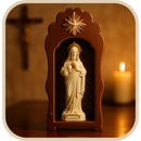 Oratório Luz dos Céus - Marrom Tratado  - Imagens de até 22 cm®