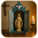 Oratório Mariano - Azul Barroco  - Imagens de até 30cm®