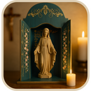 Oratório Multiuso com Divisor - Azul Barroco  - Imagem de até 34 cm®