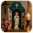 Oratório Encanto Sagrado - Azul Barroco  - Imagens de até 22cm®