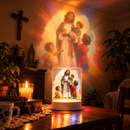 Luminária Infantil Jesus Cristo com Anjinhos  - Lumifé®