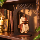 Ornamento de Balanço Jesus Cristo Lendo a Bíblia 22cm®