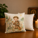Kit 2 Capas de Almofada São Francisco de Assis em Algodão 45x45cm®