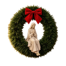 Nossa Senhora em Oração com Laço Vermelho 33cm - Santo Floral®