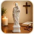 Imagem São José 18cm Pó de Mármore C/ Auréola - Decoração com Fé®