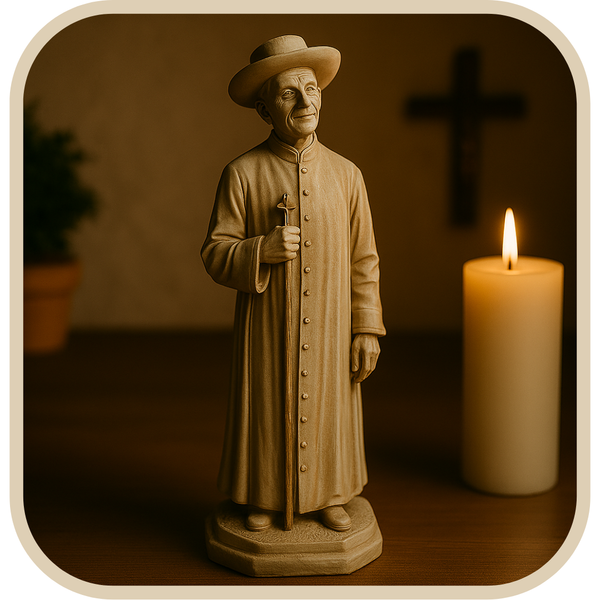 Imagem Padre Cicero Marmorizado 20cm - Decoração com Fé®