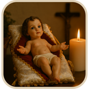 Imagem Menino Jesus na Manjedoura 15cm + Almofada - Decoração com Fé®