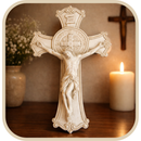 Crucifixo de Parede São Bento em Resina 20cm®