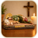 Imagem São José Deitado 10cm Resina - Decoração com Fé®