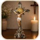 Crucifixo de Mesa Jesus Recaido em Resina 30cm®