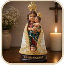 Imagem Nossa Senhora de Nazaré em Resina 15cm - Pequenos Anjos®