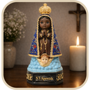 Imagem Nossa Senhora Aparecida em Resina 14cm - Pequenos Anjos®