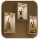 Kit 3 Nichos com Iluminação (Imagens até 25cm)® – Lar com Fé