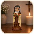 Imagem Santa Terezinha em Resina 7cm - Pequenos Anjos®