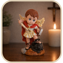 Imagem São Miguel em Resina 15cm - Pequenos Anjos®